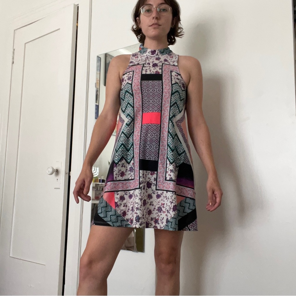 Patchwork style dress